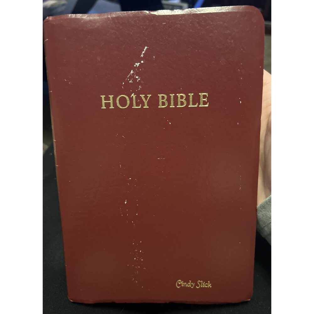 Holy Bible New Living Translation NLT Red Letter Tyndale Personalized VTG